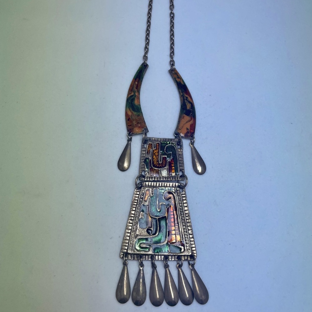 Vintage Global Inspired Long Necklace